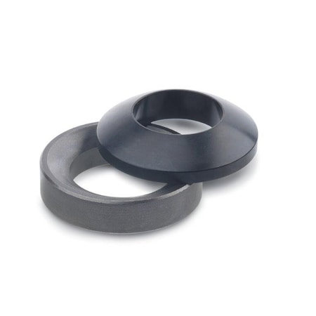 Spherical Washer, Fits Bolt Size M24 Steel, Plain Finish